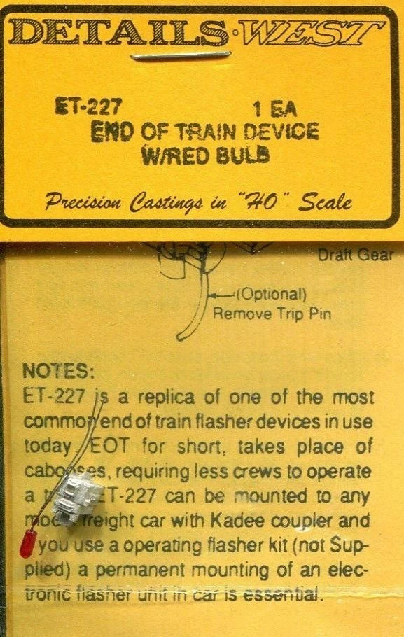 DET 227 End-Of-Train Device Red bulb
