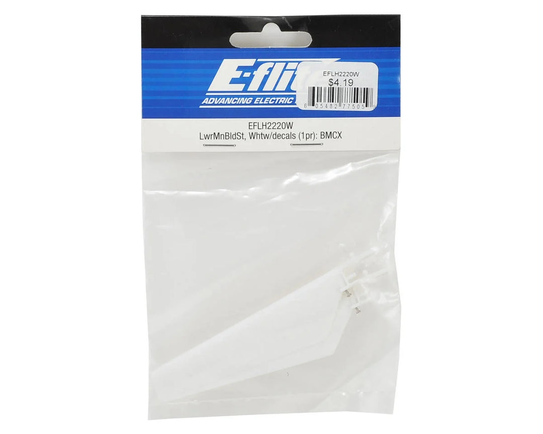 EFLH2220W LWR MN BLD, WHT W/ DECALS MCX Blade E-flite
