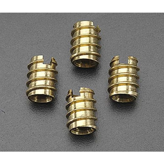 Brass Threaded Insert 1/4-20 (4

