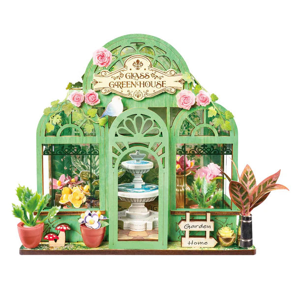 Rolife Green Fountain Garden DIY Miniature House DS049
