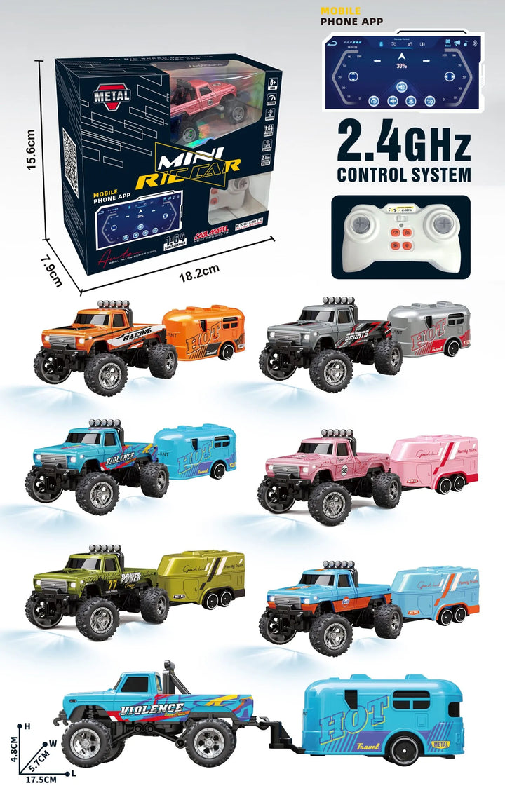 RC PRO 1/64 Truck w/ Trailer HG4-136