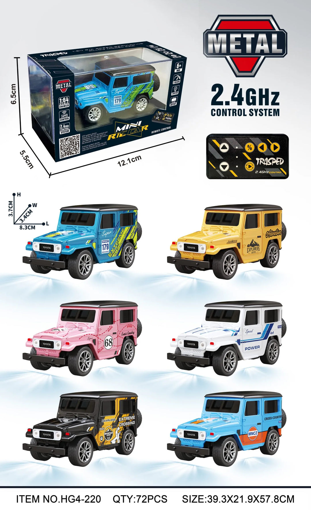 RC PRO 1:64 R/C Off-road vehicle With APP control HG4-220