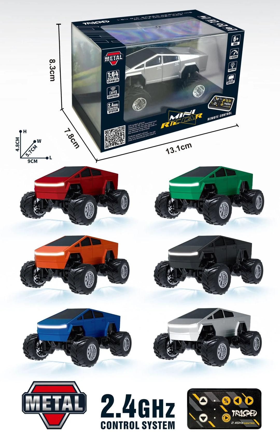 RC PRO 1/64 Mini Cybertruck HG4-232