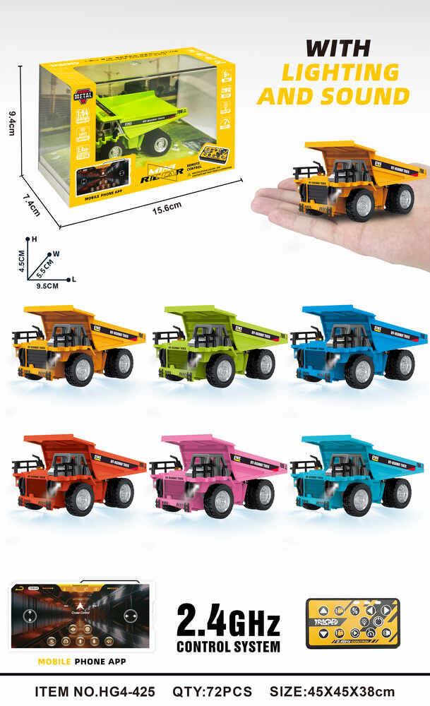 RC PRO 1:64 R/C Micro Dump HG4-425