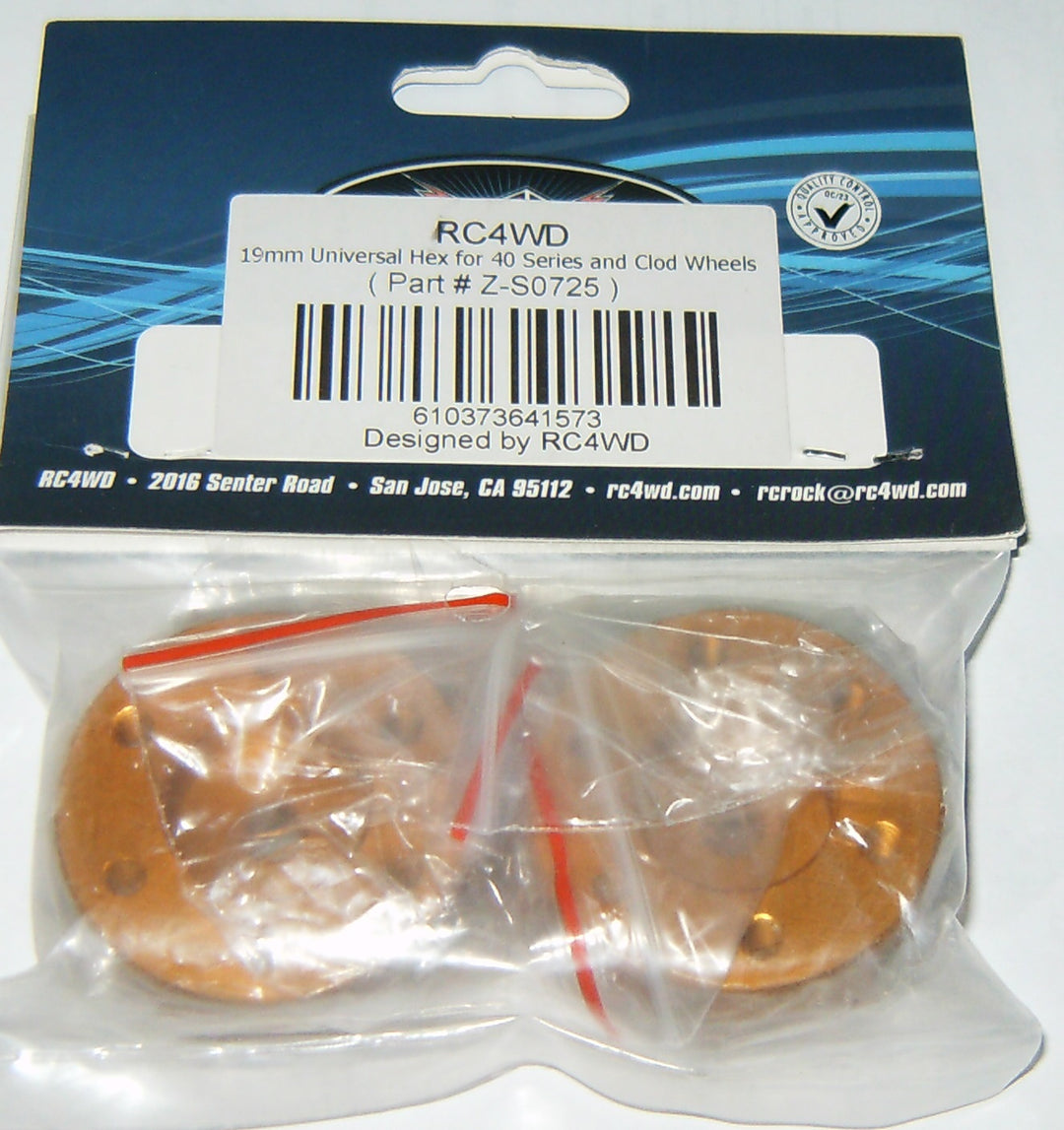 RC 4ZS0725 19mm Universal Hex:40 Series, C