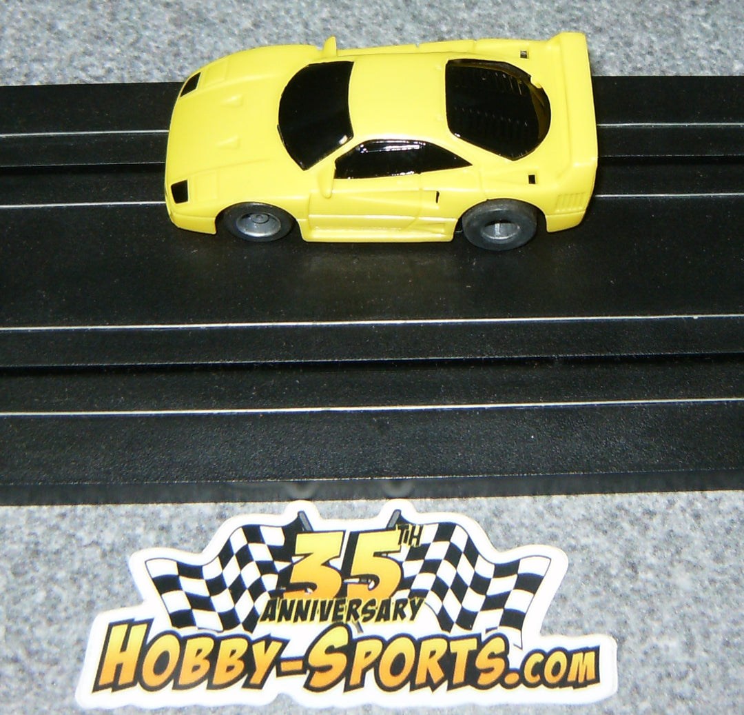 TYC 15001B Ferrari F-40 (yellow) Slot Car