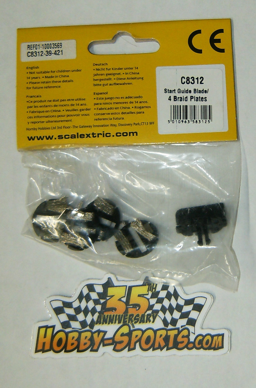 SCALEXTRIC C8312 EASY FIT GUIDE BLADE PACK - 1:32 SCALE
