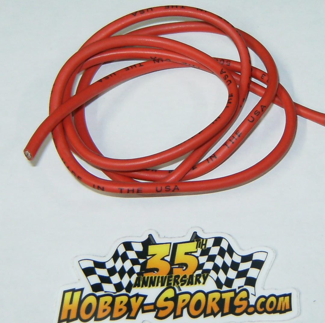 DLR 1361B3 3' 13AWG Silicone Wire Red