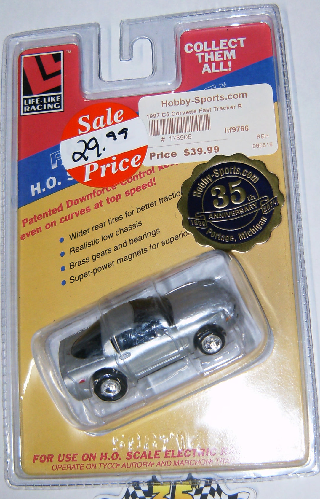 1997 C5 Corvette Fast Tracker Road Racer Slot Car Lifelike # 9766