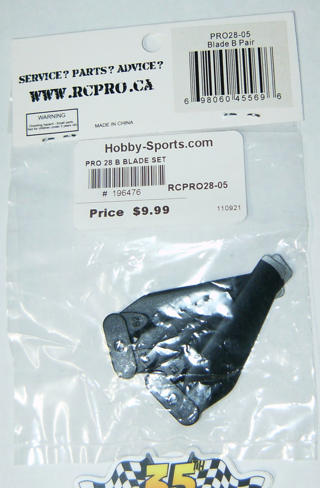 PRO 28 B BLADE SET RCPRO RCP28-05
