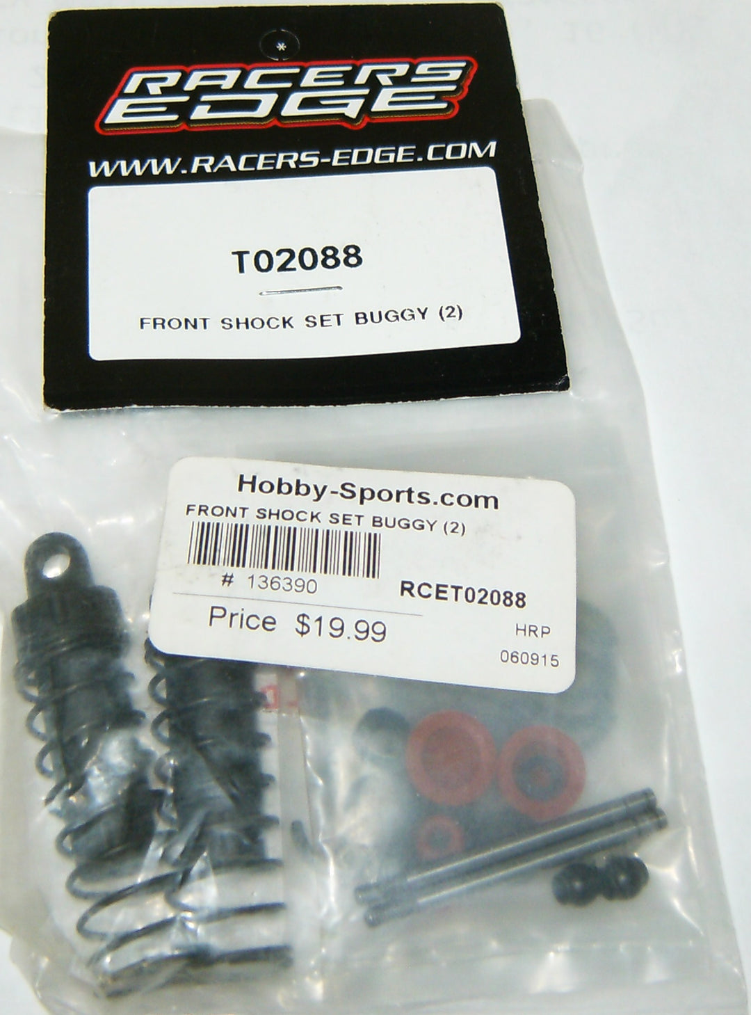 FRONT SHOCK SET BUGGY (2) Racers Edge RCET02088