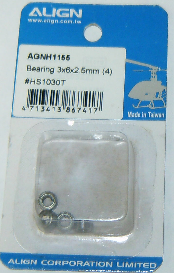 AGNH 1155 BEARING 3x6x2.5mm (4)