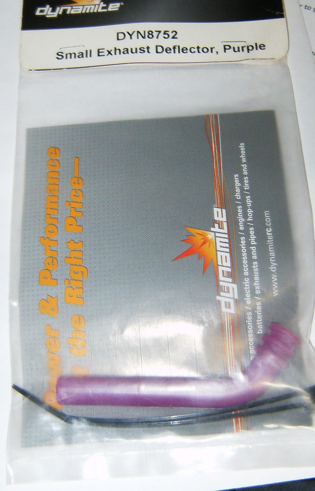 DYN 8752 Small Exhaust Deflector, Purple