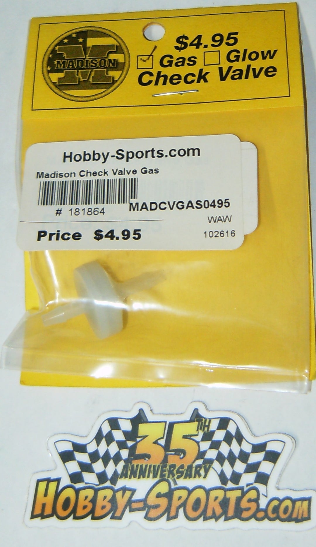 MADCVGAS 0495 Madison Check Valve Gas