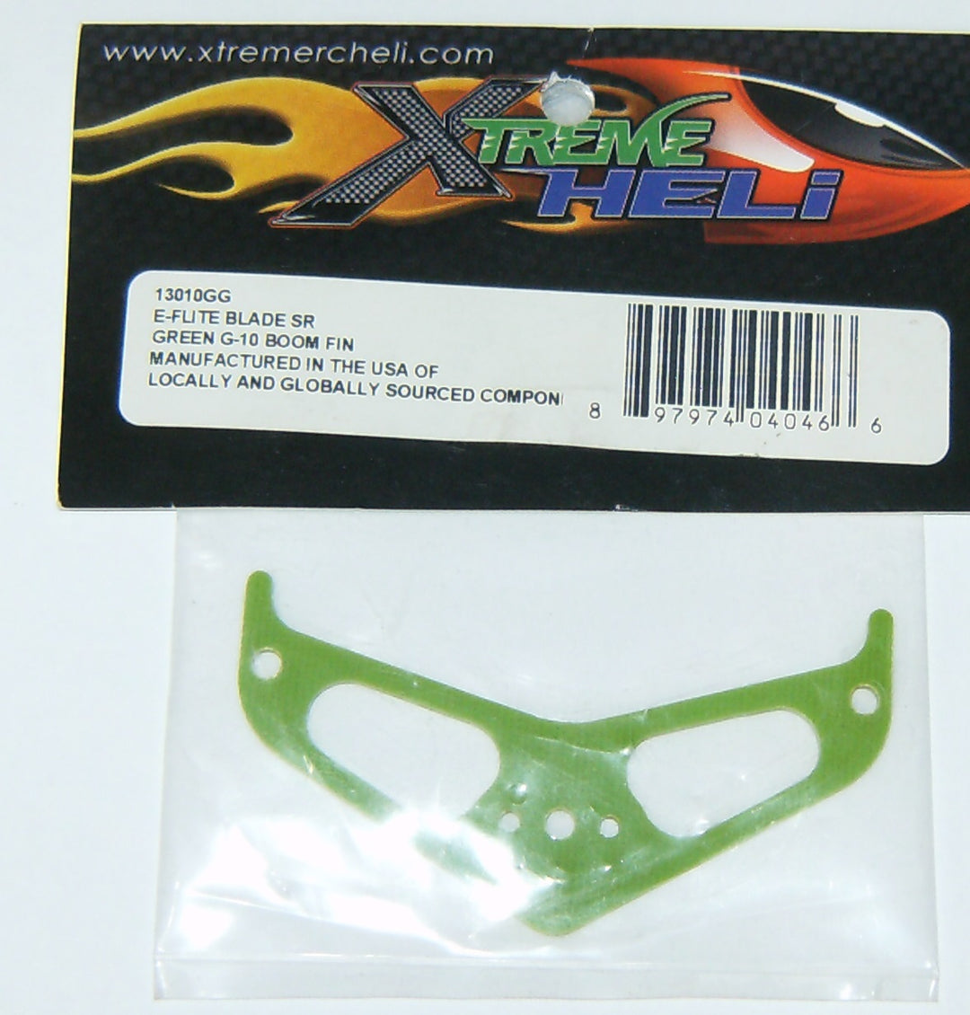 E-Flite Blade Sr Green G-10 Boom Fin