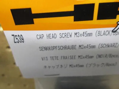 Flat Screw,M3x45mm,Blk:S21,S25
