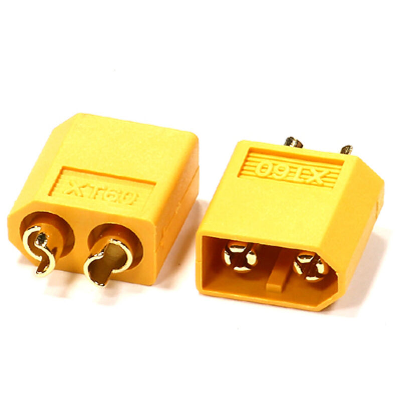INTC 24547 XT60 Connector (2) Male 3.5mm
