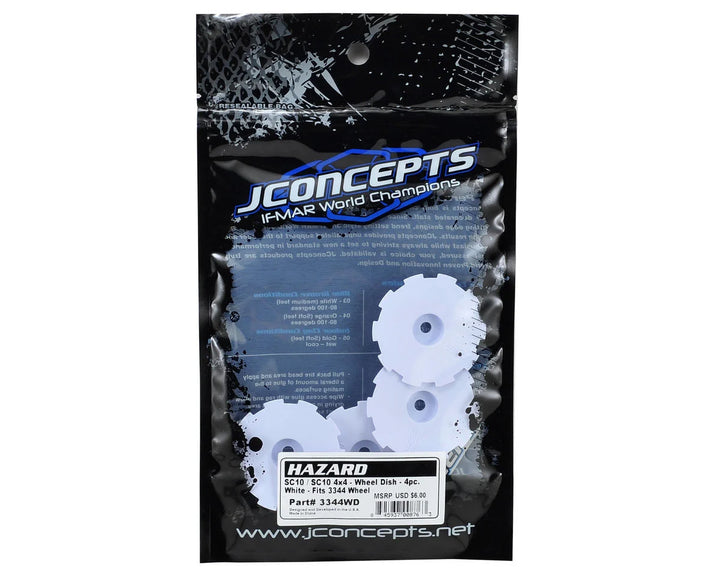 JCO 3344WD Hazard Wheel Dish, White (4):SC