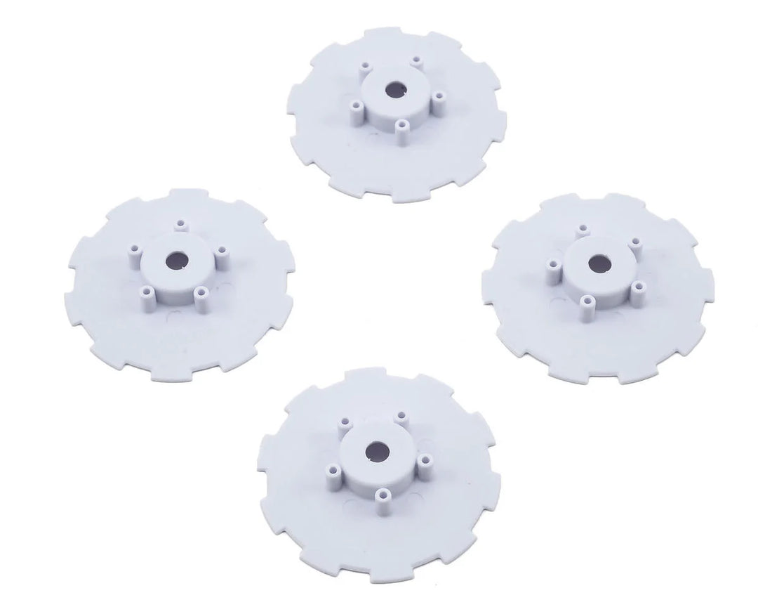 JCO 3344WD Hazard Wheel Dish, White (4):SC