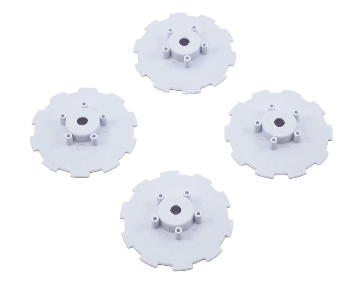 JCO 3344WD Hazard Wheel Dish, White (4):SC