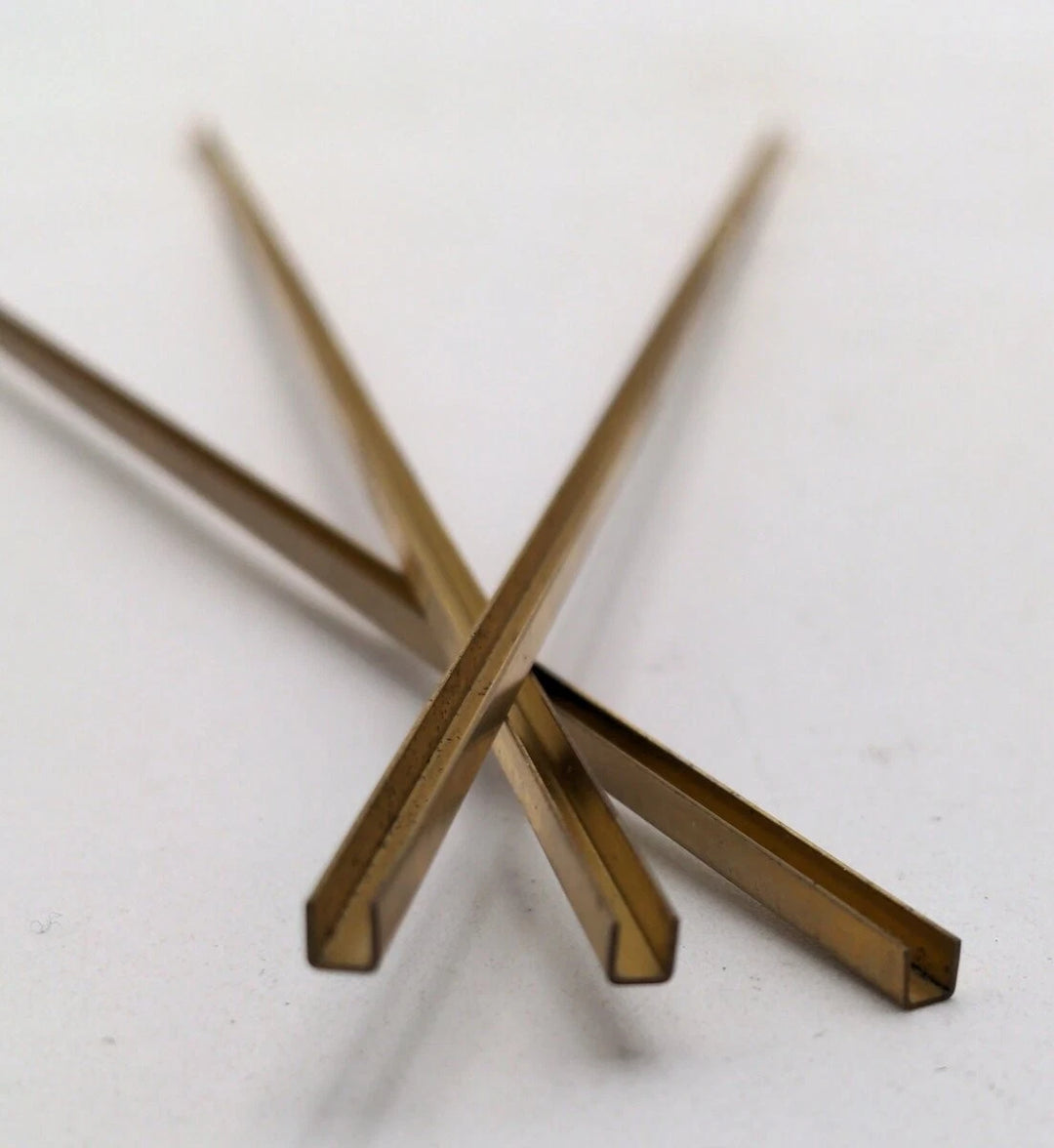 Brass Channel 12",5/32" One Piece
