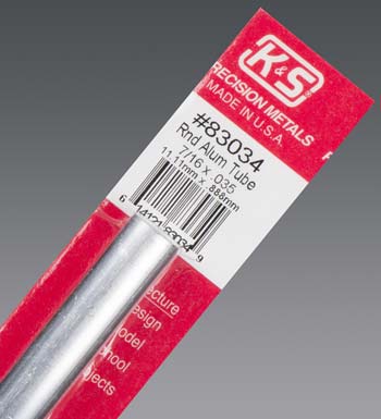 83034 Aluminum Tube 7/16X.035