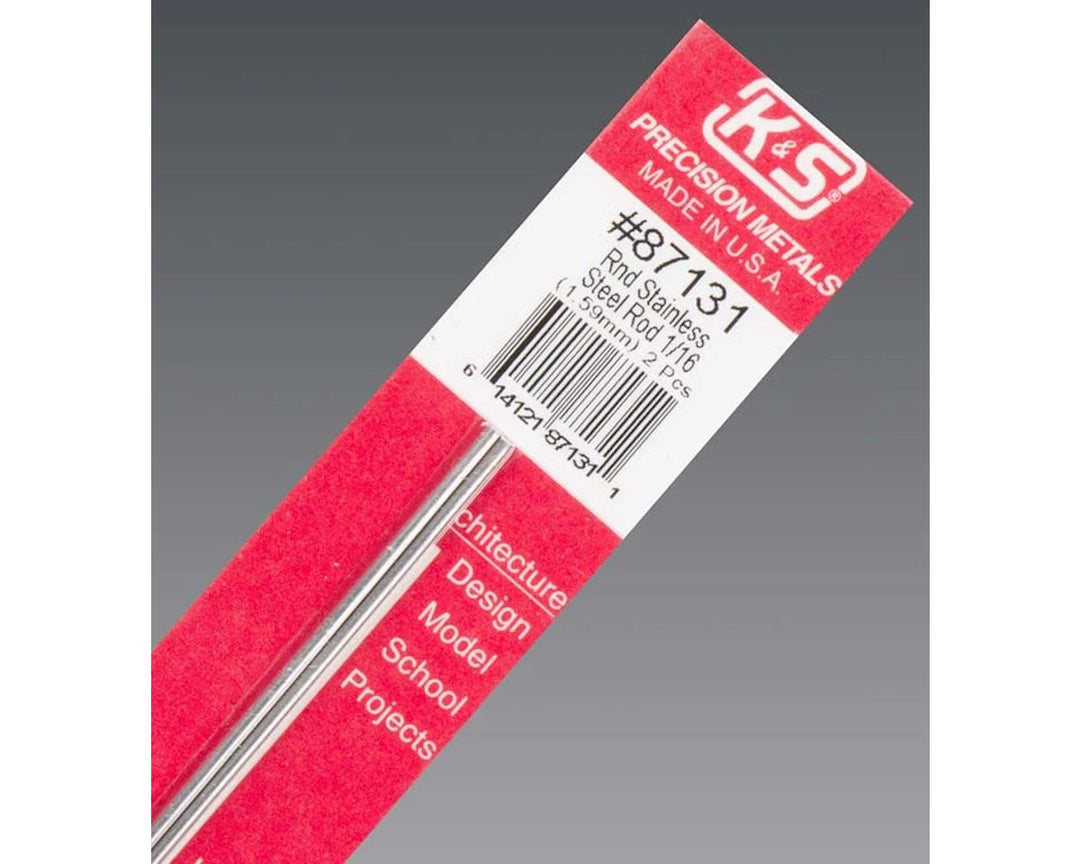 87131 Round Stainless Rod 1/16
