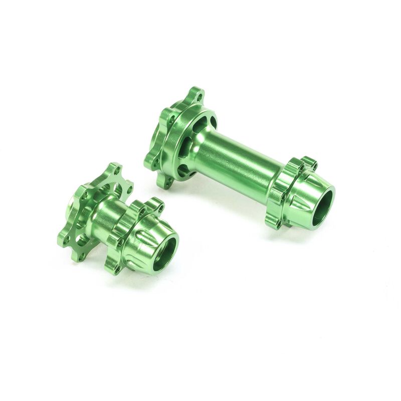 Aluminum Hub Set, Machined, Green: Promoto-MX Losi LOS362002
