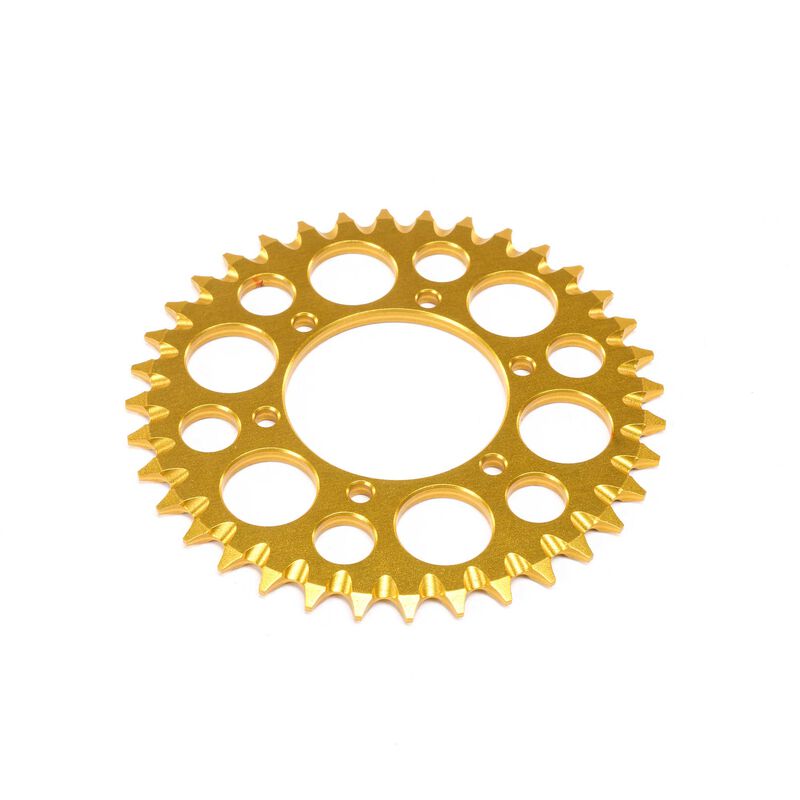 Hub Chain Sprocket, Gold: Promoto-MX Losi LOS362007
