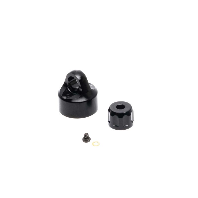 Shock Cap Set, Aluminum, Black: Promoto-MX Losi LOS363001