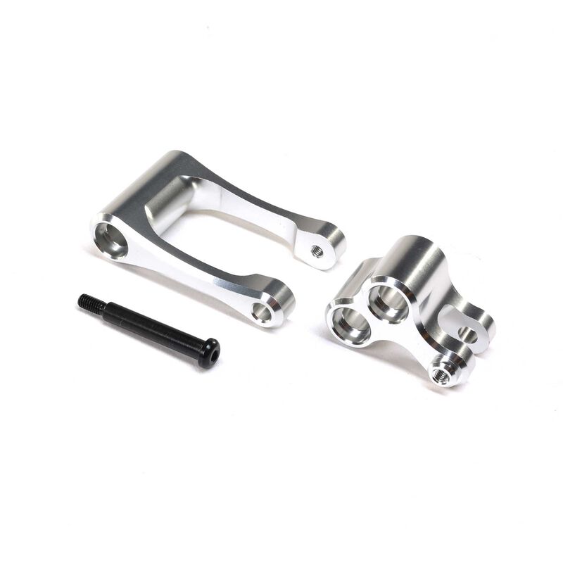 Aluminum Knuckle & Pull Rod, Silver: Promoto-MX Losi LOS364001
