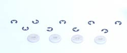 LOSA 5043 Shock Pistons #60, natural (4)
