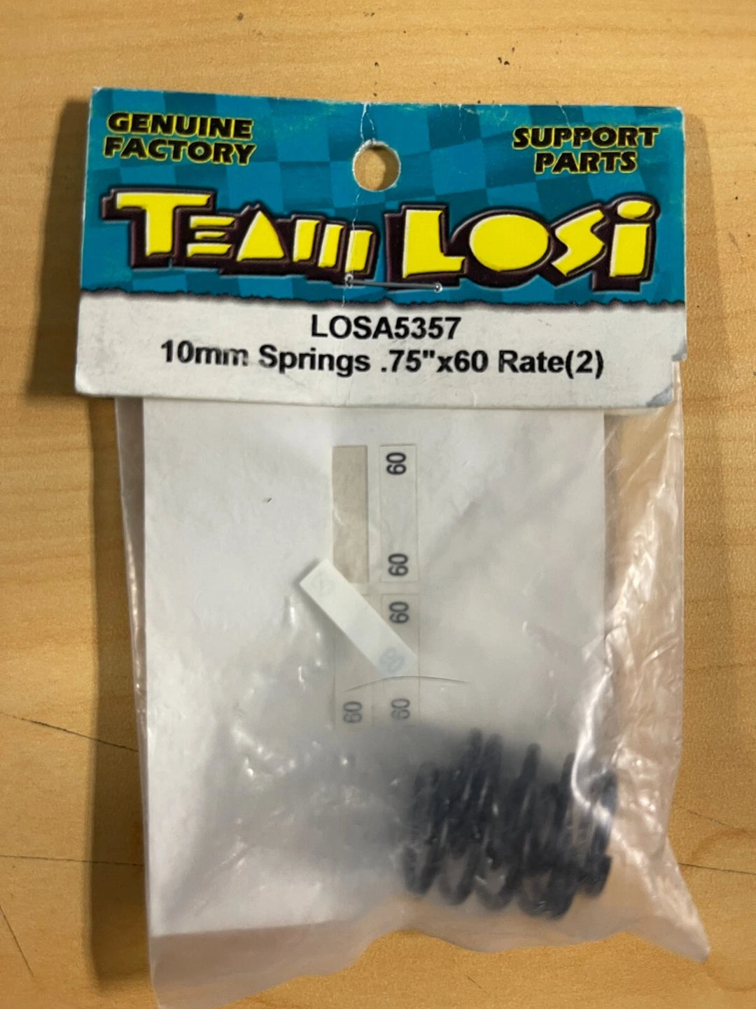 LOSA 5357 10mm Springs .75" x 60 Rate (2)