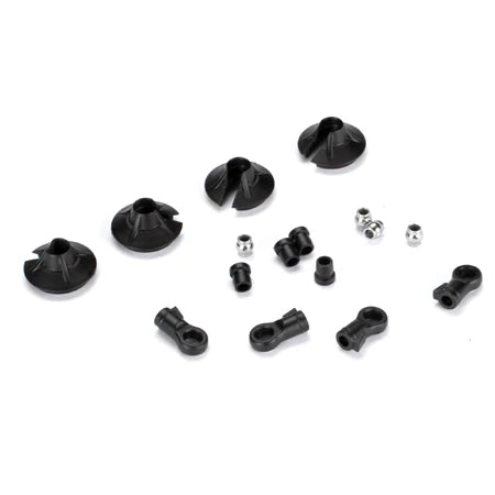 LOSA 5434 15mm Shock Ends,Cups,Bushing:8B