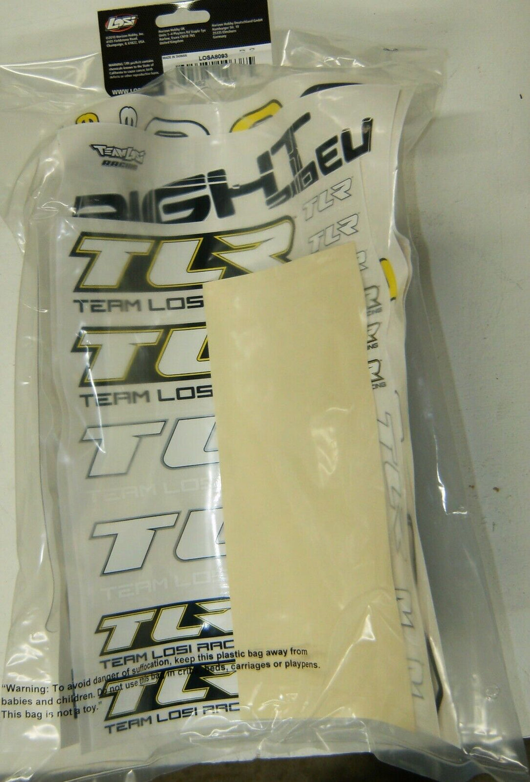LOSA 8093 8IGHT 2.0 EU Buggy Body, Mask,