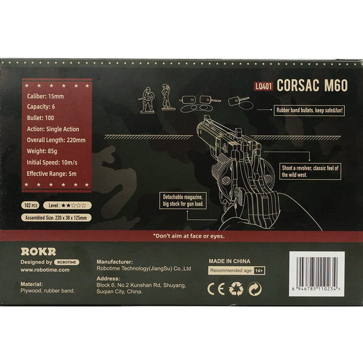 Justice Guard Gun Models; Corsac M60 Robotime LQ401