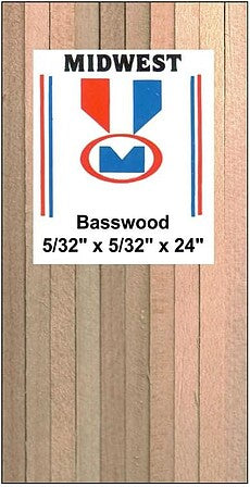 4050 Basswood 5/32x5/32x24" (36
