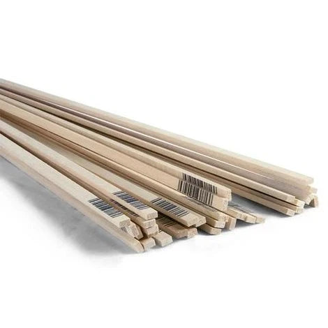 1/4" x 1/4" x 24" basswood
