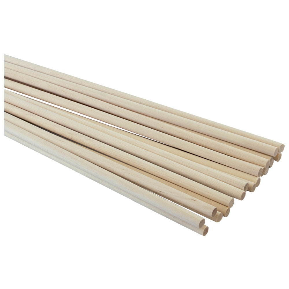 7908 Wood Dowels 3/8x36" (20)
