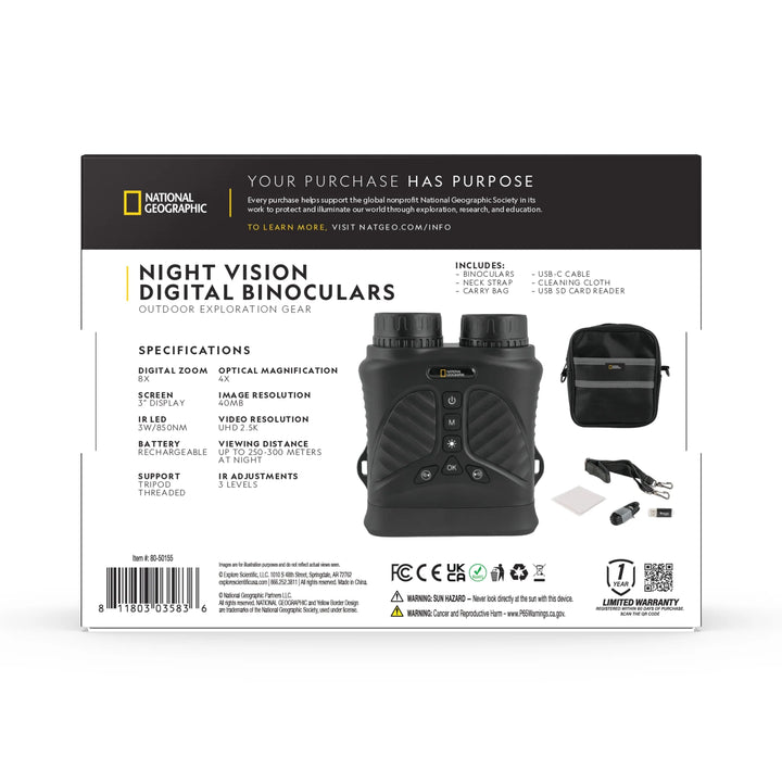 National Geographic Night Vision Binocular #80-50155