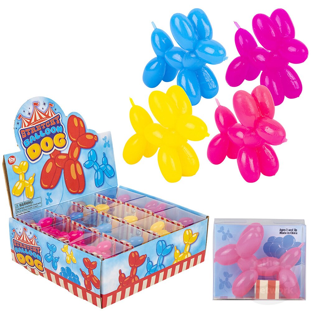 2.5" RUBBER BALLOON DOG Toy Network TPA-BALDO
