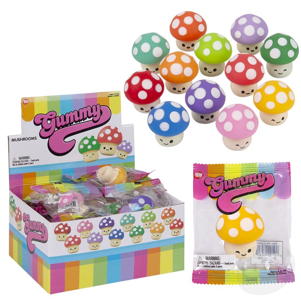 1.5" GUMMY MUSHROOMS Toy Network TPA-GUMMU
