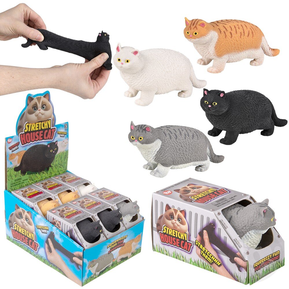 STRETCHY HOUSE CAT 4" Toy Network TPA-STCHO
