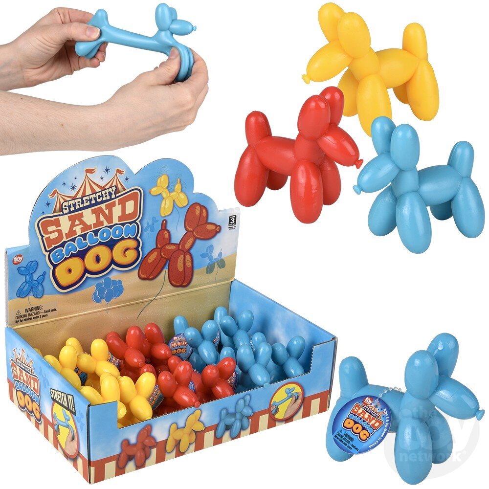 3.5" STRETCHY AND SAND BALLOON DOG Toy Network TPA-STSBA
