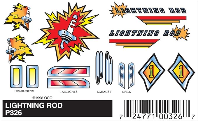P326 Lightning Rod Stick-On Dec
