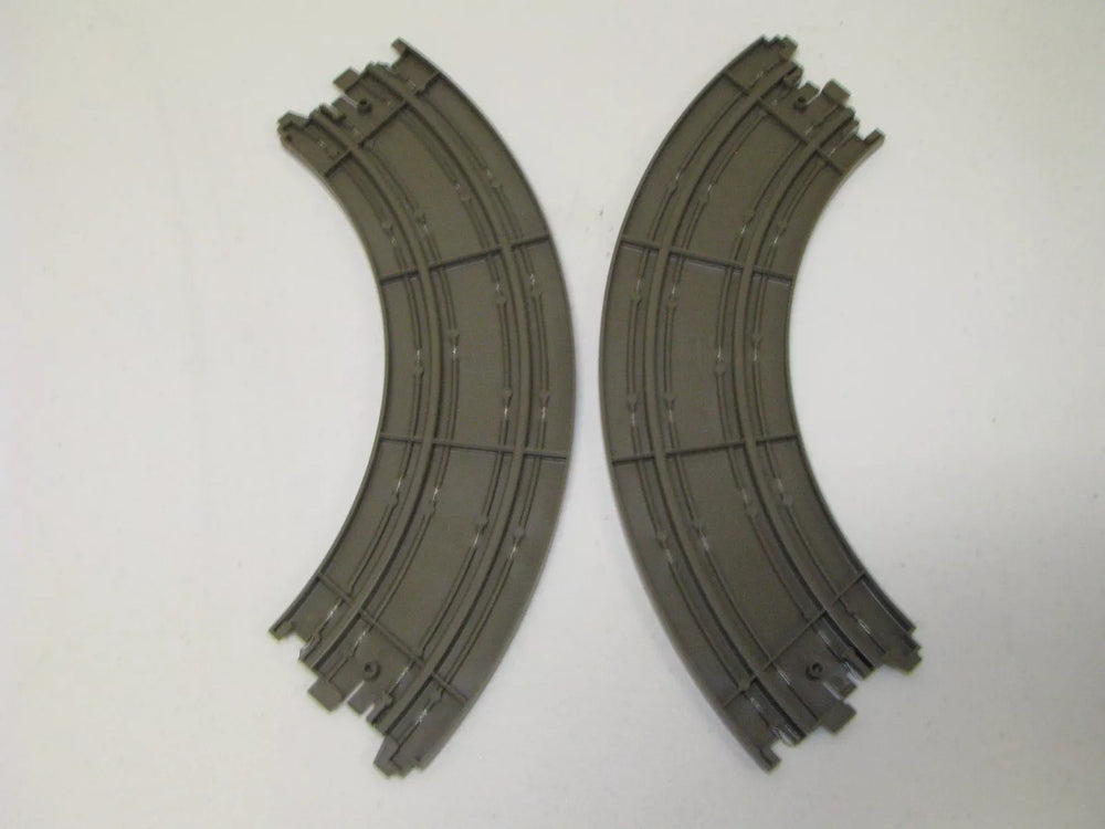 9" 1/4 Curve Track (2) brown Auto World 00173

