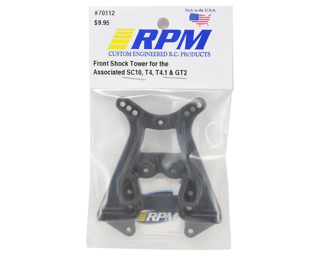 FRONT SHOCK TOWER BLACK SC10 T4
