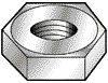 RTL 623 Hex nuts, 0-80, 12  pieces
