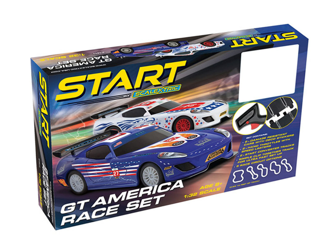 Scalextric START GT America 1/32 Slot Car Track Set HRNC1411T