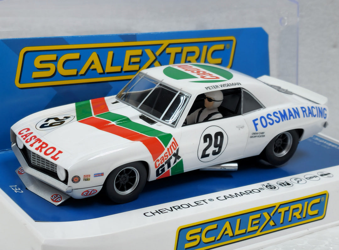 Scalextric Chevrolet Camaro - Castrol Racing Trans Am 1971 1/32 Slot Car HRNC4643
